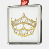 Hartenkoningin, kroonvierkant ornament (Links)