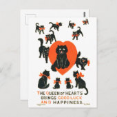 Hartenkoningin Louis Wain Briefkaart (Voorkant / Achterkant)