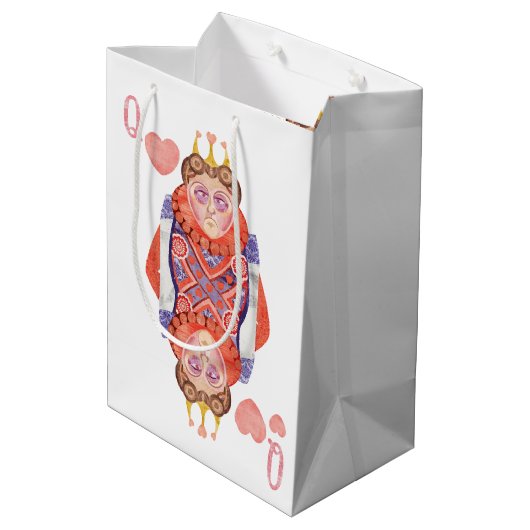 Hartenkoningin Medium Cadeauzakje (Achterkant Gekanteld)