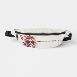 Hartenkoningin Pop Art Vrouw Heuptasje