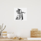 Hartenkoningin Poster (Keuken)