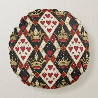 Hartenkoningin Rond Kussen