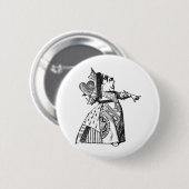 Hartenkoningin Ronde Button 5,7 Cm (Voorkant /achterkant)