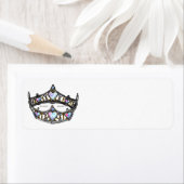 Hartenkoningin Silver Crown Tiara white Etiket (Insitu)