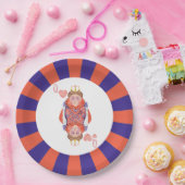 Hartenkoningin Sunburst Papieren Bordje (Feest)