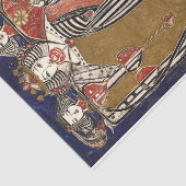 Hartenkoningin van Margaret Macdonald Mackintosh Tissuepapier (Detail)