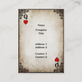 Hartenkoningin - Visitekaartje (Achterkant)