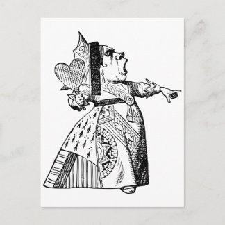 Hartenkoningin - weg met haar hoofd! briefkaart