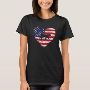 hartenleopard Animal Retro US American Fla T-shirt