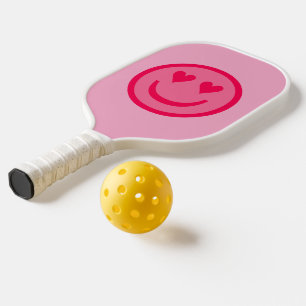 Hartenogen Gelukkig Gezicht Pickleball Paddle