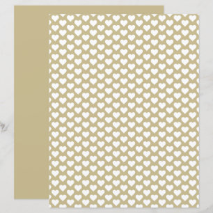 Hartenpatroon Hazelwood Schaduw Scrapbook Papier