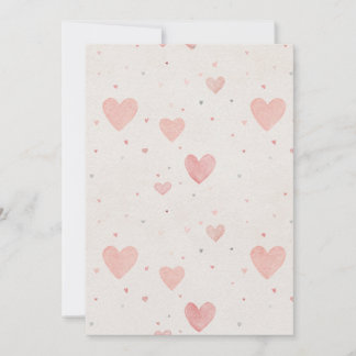 Hartenpatroon Save the Date Kaart