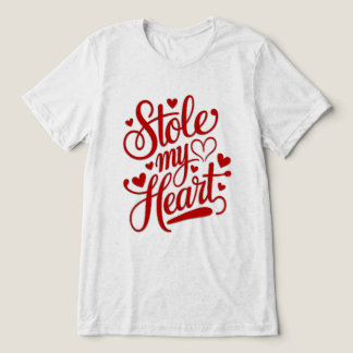 Hartensnaren bevestigd Tri-Blend shirt