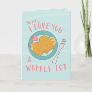 Hartenwafels Moederdag aangepast ontwerp Kaart