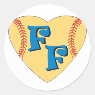 hartfan ronde sticker