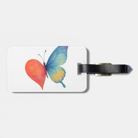 Hartfladderen Bagagelabel (Achterkant horizontaal)