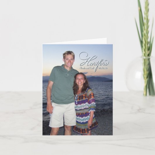 Hartford Carte de remerciements (Devant)