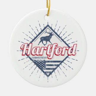 Hartford City Connecticut Verenigde Staten Keramisch Ornament