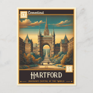 Hartford, Connecticut Briefkaart