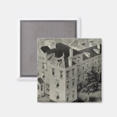 Hartford Connecticut Illustratie Magneet (Voorkant / Achterkant)