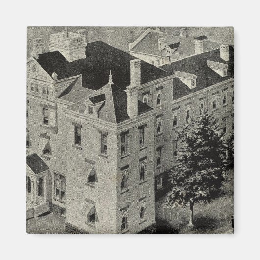 Hartford Connecticut Illustratie Magneet (Voorkant)