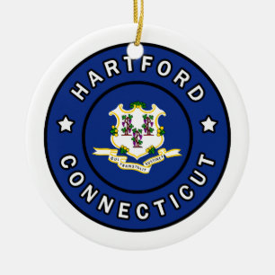 Hartford Connecticut Keramisch Ornament