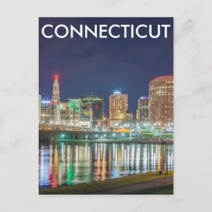 hartford connecticut skyline briefkaart