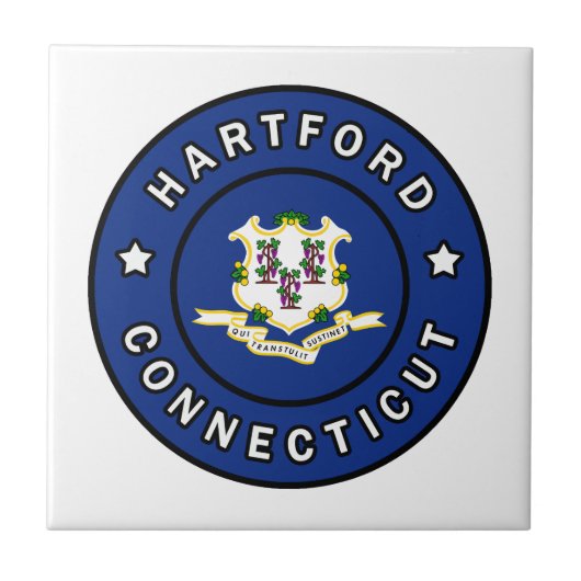 Hartford Connecticut Tegeltje (Voorkant)
