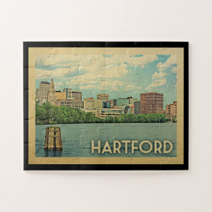 Hartford Connecticut Vintage Travel Legpuzzel