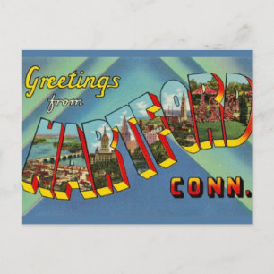 Hartford Connecticut Wenskaart Briefkaart