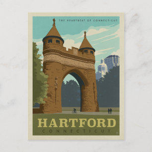 Hartford, CT Briefkaart