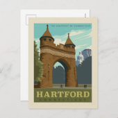 Hartford, CT Briefkaart (Voorkant / Achterkant)