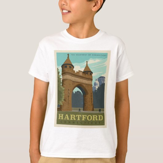 Hartford, CT T-shirt (Voorkant)