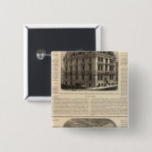 Hartford Fire Insurance Company Vierkante Button 5,1 Cm (Voorkant /achterkant)