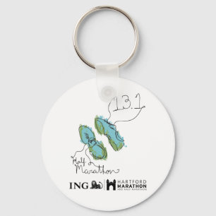 Hartford Half-Marathon: Bedrukte schoenen!REMOVE! Sleutelhanger
