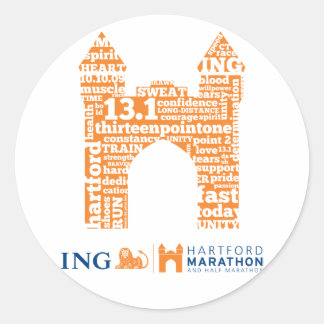 Hartford halve marathon: Arch Ronde Sticker