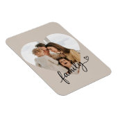 Hartfoto familie gepersonaliseerd magneet (Rechterzijde)