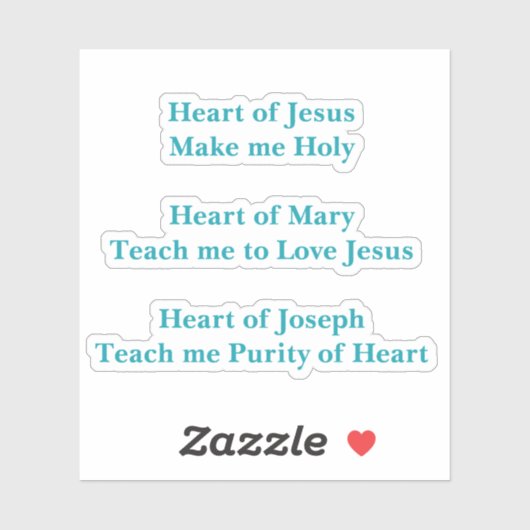 Hartgebed Stickers (Vel)