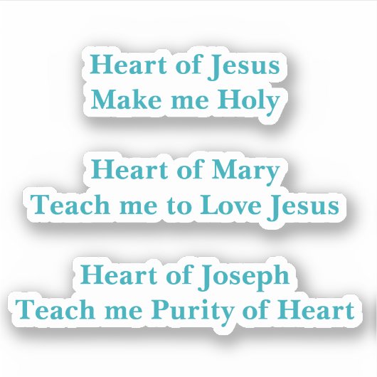 Hartgebed Stickers (Voorkant)