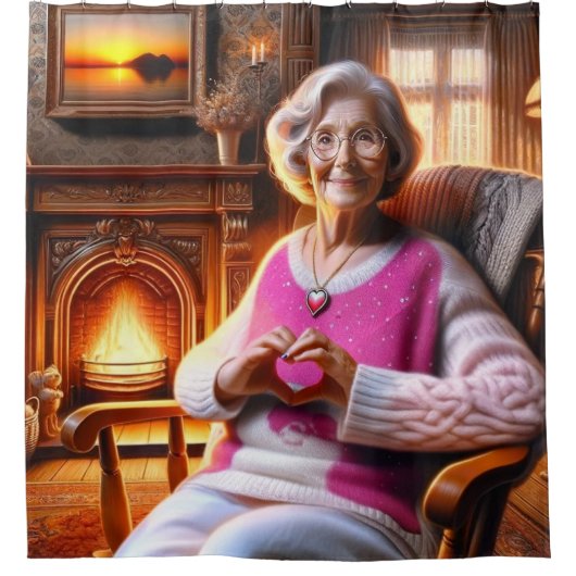 Harthanden Douchegordijn (Voorkant)