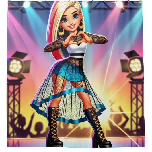 Harthanden Douchegordijn (Voorkant)