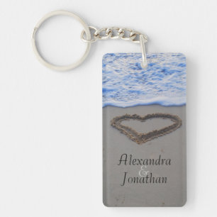 Harthart in Sand Romantic Sleutelhanger