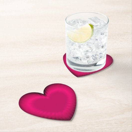 Harthart van de liefde kartonnen onderzetters (Insitu)