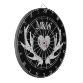 harthertengewei Custom Wedding Party Dartbord (Voorkant Links)