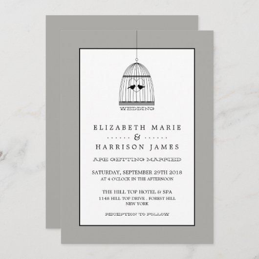  harthuwelijk kaart (Voorkant / Achterkant)