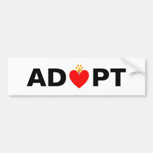 Hartig en Pootje Adopteren Bumpersticker