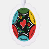 Hartig Portugees Kerstbal Ornament Kaart (Links)