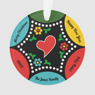 Hartig Portugees Kerstfeest en cadeaus Ornament