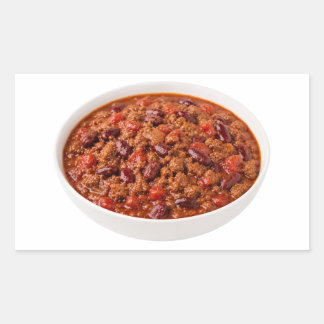 Hartige Chili Con Carne Met Bonen Rechthoekige Sticker