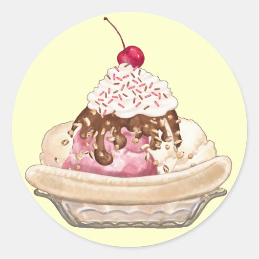 Hartige Stickers - Ice Cream Sundae (Voorkant)